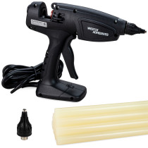 GG-210 Industrial 200W Hot Glue Gun with 10 pcs Glue Sticks, Cardboard Glue